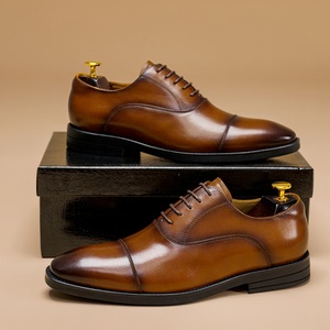 Nuevo Modelo 2025, Zapatos de Cuero para Hombre, Formales de Negocios, Transpirables, Estilo Oxford, Cuero de Primera Calidad, Estilo Británico - Product Image 5