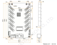Empfangs karte Novastar MRV412 LED-Bildschirm Video empfangs karte mit 12 HUB75E-Anschlüssen