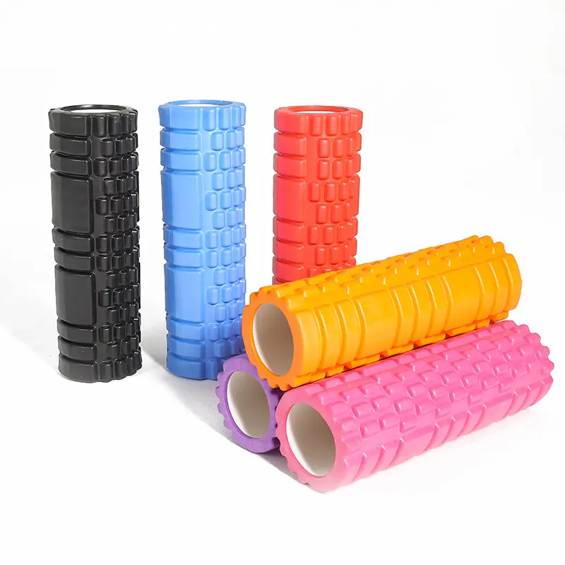 Eco Friendly 33cm Low Moq Grid Custom Logo Printing Eva Yoga Foam Rollers For Muscles