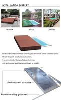 Couverture de piscine extérieure motorisée automatique coulissante de marque Water Crown personnalisée 2025