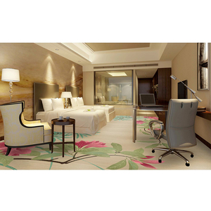 Alfombra Minimalista Azul y Gris con Diseño <span class=keywords><strong>de</strong></span> Tinta, Alfombra Oriental <span class=keywords><strong>de</strong></span> Pared <span class=keywords><strong>a</strong></span> Pared para Dormitorio <span class=keywords><strong>de</strong></span> Hotel - Product Image 2