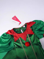 Costume d'elfe de haute qualité pour enfants vert Santa Little Helper enfants costume de robe d'elfe de Noël pour les filles