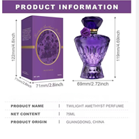 Parfum Floral Luxueux Twilight Amethyst pour Femme – Spray Corporel Élégant et Glamour Longue Durée pour Tous les Jours et les Rendez-vous