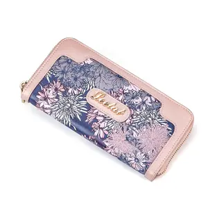 중국 공급자 도매 새로운 유행 PU 작풍 숙녀 지갑 동전 지갑 및 카드 홀더 여자 지갑