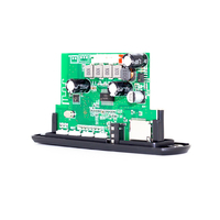 Para REPRODUCTOR DE MP3 Bluetooth 5,0 con placa decodificadora de amplificador de 2x60W para música de coche y Radio FM compatible con formato de Audio WAV