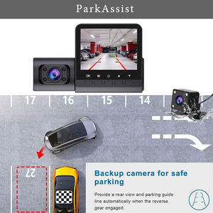 Mini Cámara para Coche, Grabadora de Video, Cámara de Tres Vías, 3 Lentes, M80, Cámara para Vehículo, DVR de 3 Canales, 1080P, DVR Interior - Product Image 3