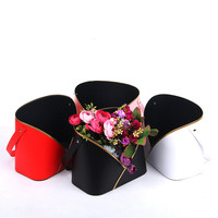 Panier de Bouquet imperméable de mariage, sacs de transport de fleurs fraîches, emballage boîte à fleurs avec poignée pour emballage cadeau de fleur
