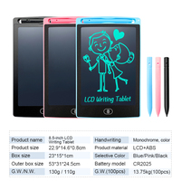 Bloc-notes électrique Aopu de 8,5 pouces, tablette d'écriture LCD pour l'écriture manuscrite, le dessin, le gribouillage et les blocs-notes, meilleur cadeau pour les enfants