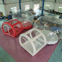 Dôme de tente à bulles unique en PVC transparent personnalisé, cadre en fibre de verre, quatre saisons, imperméable, protection UV automatique