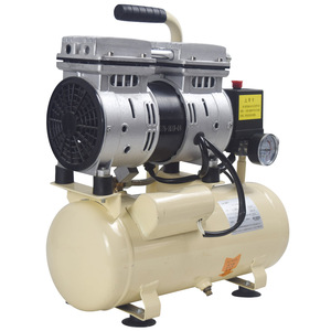 Bomba de aire silenciosa portátil pequeña de alta calidad, <span class=keywords><strong>compresor</strong></span> de aire sin aceite de 220V <span class=keywords><strong>para</strong></span> pintura de carpintería - Product Image 1