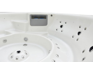 Bain à remous circulaire d'extérieur BIGEER Balboa en acrylique, spa autoportant avec <span class=keywords><strong>hydro</strong></span>-massage, chauffage à l'ozone, pour jardin, villa, <span class=keywords><strong>loisirs</strong></span> - Product Image 5