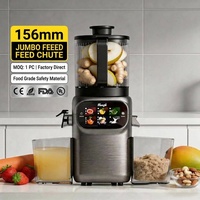 Koudpers-sapcentrifuge Langzaam kauwend 50 RPM Hoge sapopbrengst Stil 60 dB Roestvrij staal 2,5 L capaciteit Fruit Groente CE FDA