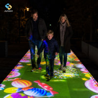 Projecteur extérieur 4K étanche populaire, machine de jeu interactive de projection holographique 3D sur sol pour parcs et centres commerciaux