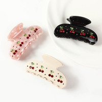 Pince à cheveux en acétate Fanxing personnalisée de haute qualité 8 cm, accessoires pour cheveux, fleurs, perles, style japonais coréen, usage quotidien pour filles, personnalisable