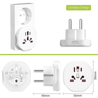 Adaptateur de prise universelle pour voyage en Europe Wontravel OEM ODM, convertisseur de prise électrique européenne