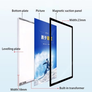 Wall Poster Display <b>Advertising</b> <b>Light</b> <b>Box</b> Acrylic Crystal Restaurant Menu Sign Board <b>Light</b> <b>Box</b> - Product Image 4