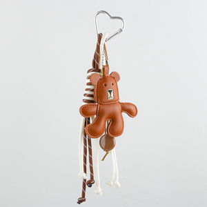 Dễ thương sang trọng da động vật Móc chìa khóa túi xách quyến rũ Ba lô mặt dây chuyền phụ kiện túi keychain thiết kế mini Birkin túi quyến rũ - Product Image 4