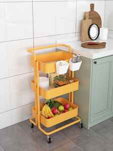 Estantes para carros, organizador de cosméticos para salón de belleza, organizador de suelo de cocina, estantes de almacenamiento extraíbles de tres niveles - Product Image 2