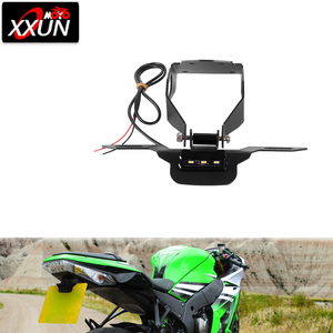 Soporte de matrícula eliminador de guardabarros trasero de motocicleta XXUN para <span class=keywords><strong>Kawasaki</strong></span> 2017 ZX10R <span class=keywords><strong>ZX</strong></span> <span class=keywords><strong>10R</strong></span> 2018 <span class=keywords><strong>2019</strong></span> 2020 - Product Image 1