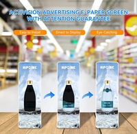Étiquettes d'étagère numériques animées attrayantes en papier électronique EPD pour la publicité en magasin, signalisation numérique, marque Hipoink
