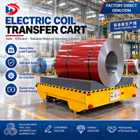 Chariot de transfert électrique sans rail homologué CE, 10 tonnes, 20 tonnes, à batterie, pour atelier, manutention de matériaux lourds