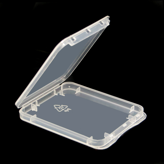 Transparent Eco-Friendly Memory Card Case Plastic Case CF Card Box