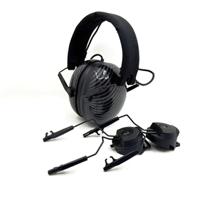 Protección auditiva de bloqueo de ruido de auriculares tácticos con micrófono para casco Airsoft sin reducción activa de ruido con montaje en riel - Product Image 2