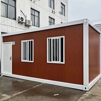 Maisons conteneurs en acier portables et démontables de 10 à 40 pieds, modulaires, en kit, respirantes, au design contemporain, pour hôtels, appartements et bureaux