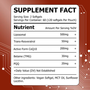 Suplemento Dietético Más Vendido, Cápsulas Blandas Longevity Complex, Apoya la Energía y Vitalidad Diarias, Proporciona Soporte Antioxidante - Product Image 2