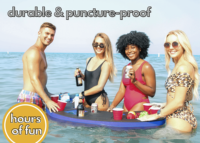 Plateau de table de bar flottant porte-boisson de barman pour flotteur de piscine ou de plage