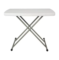 Table à hauteur réglable blanche portable en plastique de haute qualité pour mariage en plein air