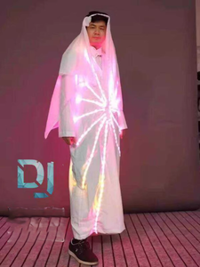 Traje de Baile Árabe de Dubái con Iluminación LED para DJ, Atuendo de <span class=keywords><strong>Discoteca</strong></span> y Bar, 100% Poliéster - Product Image 3