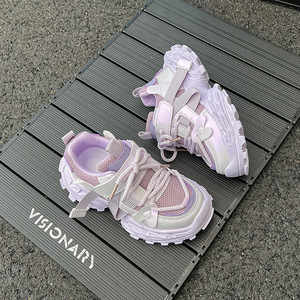 <span class=keywords><strong>Zapatillas</strong></span> de tobillo para niñas, otoño-invierno 2026, nuevo estilo coreano, <span class=keywords><strong>zapatillas</strong></span> de running para niños con cierre de velcro, malla y suela de PVC suave - Product Image 3