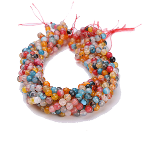 Perles de pierres précieuses d'agate naturelle WENCHI pour la fabrication de bijoux, coupe brillante, couleur jaune, 8 mm de hauteur, 3 mm - Product Image 1