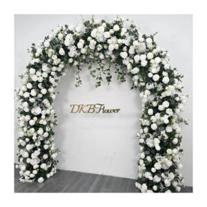 มงกุฎหลายสีตกแต่งฉากหลังงานแต่งงานดอกไม้โค้งสําหรับงานแต่งงานโค้ง - Product Image 1