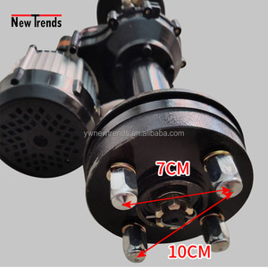 Ensemble d'essieu arrière de moteur différentiel sans brosse de 500W 48V pour le moteur de voiture plat de trémie de cendre de chariot électrique - Product Image 4