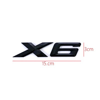 Nouveau logo de coffre arrière de voiture 3D en ABS X1 X3 X5 X6 X7 GT Z4 Emblème Badge Autocollant pour BMW U11 F39 G01 G45 F26 G02 G05 G06 G07 Accessoires