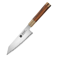XINZUO Japans ZDP189 composietstalen Bunka-mes 6,5 inch handvat van woestijn-ijzerhout scherpe keukenchefsmessen op maat
