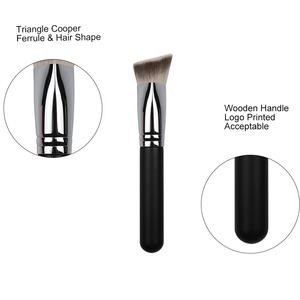 Brocha Triangular para Base de Maquillaje de Envío Rápido, Brocha Individual para Corrector con Férula de Cobre de Alta Calidad, <span class=keywords><strong>Bronceador</strong></span>, Se Acepta Marca Privada - Product Image 2