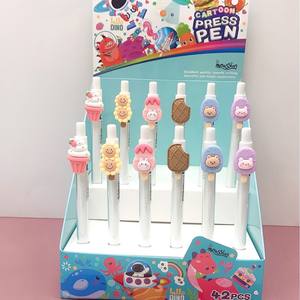 Pluma de Gel de prensa de parche de dibujos animados de alta calidad Capibala con 0,5mm de ancho de escritura Material plástico lindo conveniente pluma recargable - Product Image 4