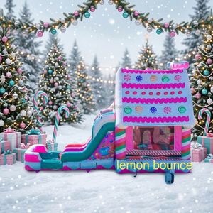 Castillo Inflable Gigante, Pista de Obstáculos Inflable Comercial, Casa de Brinco para Niños, Campo de Entrenamiento de Obstáculos al Aire Libre - Product Image 6