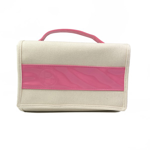 High Quality Square Carry Canvas Cosmetic Bag Fashionable Durable <b>Makeup</b> Organizer <b>Case</b> - Product Image 2