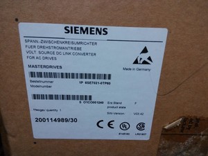 6SE7021-0TP60 SIMOVERT MASTERDRIVES 0.75kW PLC ระบบควบคุมมอเตอร์แบบแปรผันความถี่ 0.75 กิโลวัตต์ - Product Image 3