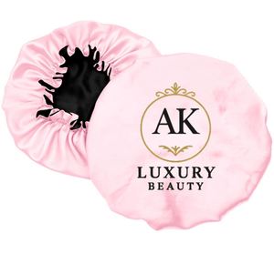 Reversible Double Layer Silk Satin Sleeping Bonnets Designed for Hair protection All-night comfort Frizz-free Promotion Gift - Product Image 1