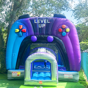 Château gonflable commercial en PVC, niveau supérieur, avec écouteurs, jeu de saut Tik Boys Tok, maison de rebond, événement en plein air, trampoline <span class=keywords><strong>pour</strong></span> fête - Product Image 3