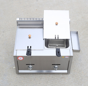 Freidora profunda doble de Gas comercial <span class=keywords><strong>Precio</strong></span> de tipo de Gas Tienda de alimentos <span class=keywords><strong>2</strong></span> tanques <span class=keywords><strong>2</strong></span> canastas Freidoras <span class=keywords><strong>Precio</strong></span> barato - Product Image 4