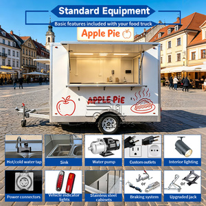 Mini Remorque de Restauration Mobile de Rue avec Cuisine Complète pour Gaufres, <span class=keywords><strong>Crêpes</strong></span>, Desserts, <span class=keywords><strong>Crêpes</strong></span>, Donuts - Product Image 3