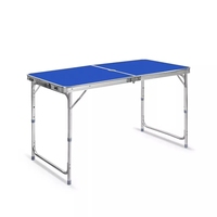 Portable En Aluminium Meubles Patio Jardin Table Pliable En Métal Camping Table Bbq Pique-Nique En Plein Air Table Pliante Et Chaises Ensemble