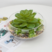 Dekorative Ornamente Langlebiger Seiden-Olivenbaum im Topf Künstliche Grünpflanzen mit Glasvasen