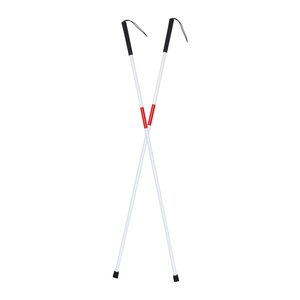 Tongkat Penglihatan Medis Berkualitas Tinggi Warna Putih, 4 Lipatan, Aluminium Ringan - Product Image 5